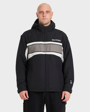 BILLABONG FLUID 2K JACKET MENS WATER RESISTANT SURF STREETWEAR JACKET BLACK