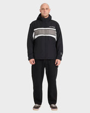 BILLABONG FLUID 2K JACKET MENS WATER RESISTANT SURF STREETWEAR JACKET BLACK