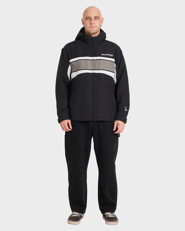 BILLABONG FLUID 2K JACKET MENS WATER RESISTANT SURF STREETWEAR JACKET BLACK