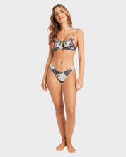 BILLABONG FOREVER FOLK COCO WOMENS BRALETTE BIKINI TOP SURF SWIM BLACK PEBBLE