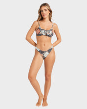 BILLABONG FOREVER FOLK WOMENS HIKE BIKINI BOTTOM SURF SWIMWEAR BLACK PEBBLE