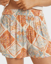 BILLABONG FOREVER FOLK WOMENS SHORTS CASUAL SUMMER EVERYDAY BEACH WHITECAP