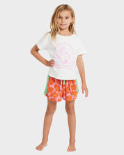 BILLABONG FRIENDS IN PLACES GIRLS T SHIRT TODDLER KIDS 0 5 SURF TEE SALT CRYSTAL