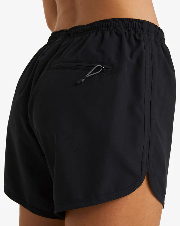 BILLABONG FUN TIMES BOARDSHORTS WOMENS SURF SHORTS BEACHWEAR BLACK PEBBLE