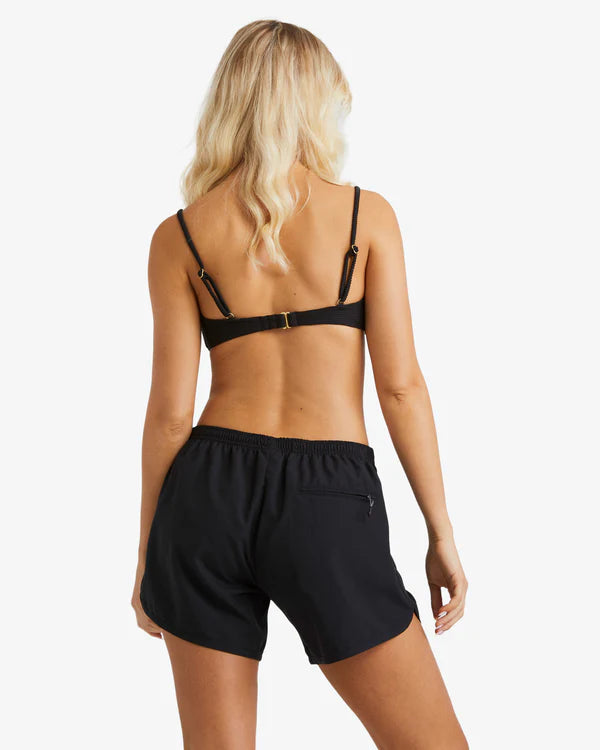 BILLABONG FUN TIMES BOARDSHORTS WOMENS SURF SHORTS BEACHWEAR BLACK PEBBLE