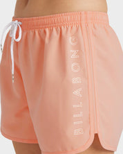 BILLABONG FUN TIMES WOMENS BOARDSHORTS PEACH QUICK DRY SURF SWIM SHORTS