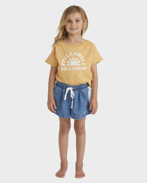 BILLABONG GIRLS 0-5 SKIES OLLY SHORTS (SALT WASHED)