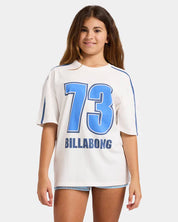 BILLABONG GIRLS 6-16 BREAKER SQUAD T-SHIRT – SALT CRYSTAL
