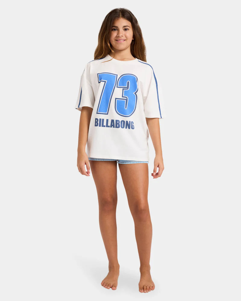 BILLABONG GIRLS 6-16 BREAKER SQUAD T-SHIRT – SALT CRYSTAL