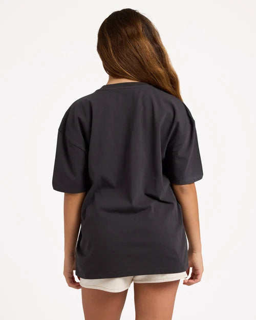 BILLABONG GIRLS 6-16 HAZY DAYZ T-SHIRT – OFF BLACK