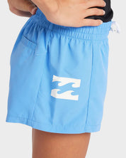 BILLABONG GIRLS 6-16 HEAT WAVE BOARDSHORTS (TIDAL BLUE)