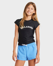 BILLABONG GIRLS 6-16 HEAT WAVE BOARDSHORTS (TIDAL BLUE)