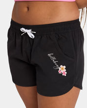 BILLABONG GIRLS 8-16 BLOOM CRUSH BOARDSHORTS – BLACK