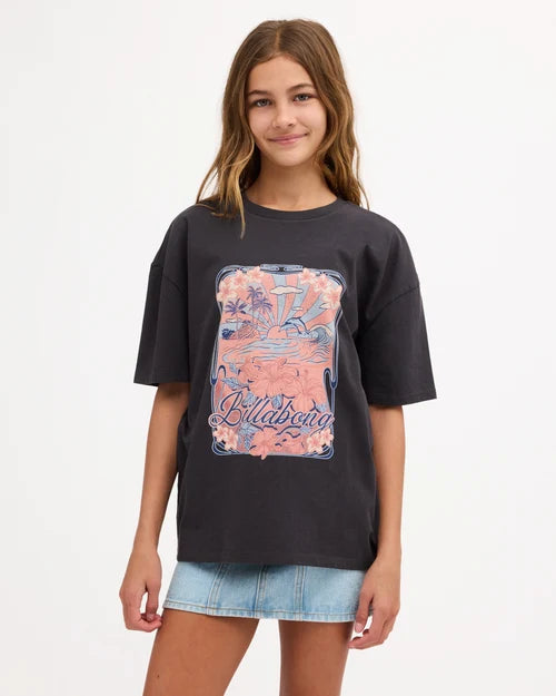 BILLABONG GIRLS 8-16 SUNSET DRIFT DENIM MINI SKIRT – WATERDROP BLUE