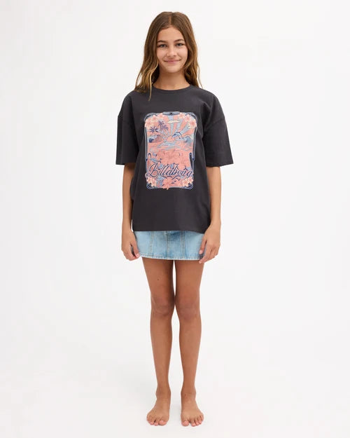 BILLABONG GIRLS 8-16 SUNSET DRIFT DENIM MINI SKIRT – WATERDROP BLUE