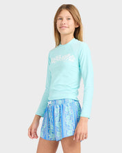 BILLABONG GIRLS HAPPY HIBISCUS SWIM VOLLEY BOARDSHORTS – MULTI