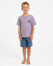 BILLABONG GROMS CRAYON WAVE T-SHIRT – PURPLE ASH