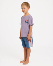 BILLABONG GROMS CRAYON WAVE T-SHIRT – PURPLE ASH