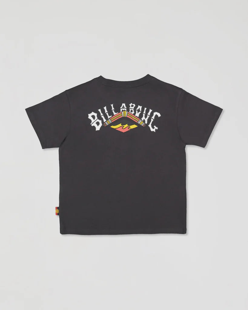 BILLABONG GROMS OTIS ARCH SHORT SLEEVE TEE – BLACK