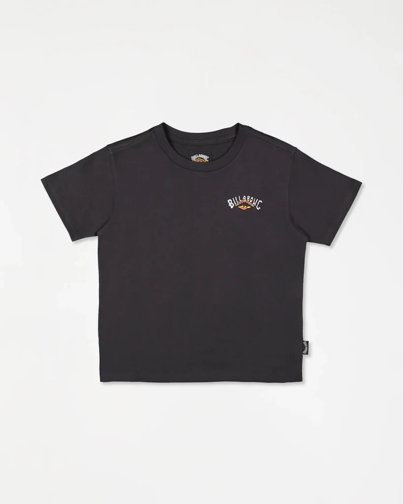 BILLABONG GROMS OTIS ARCH SHORT SLEEVE TEE – BLACK
