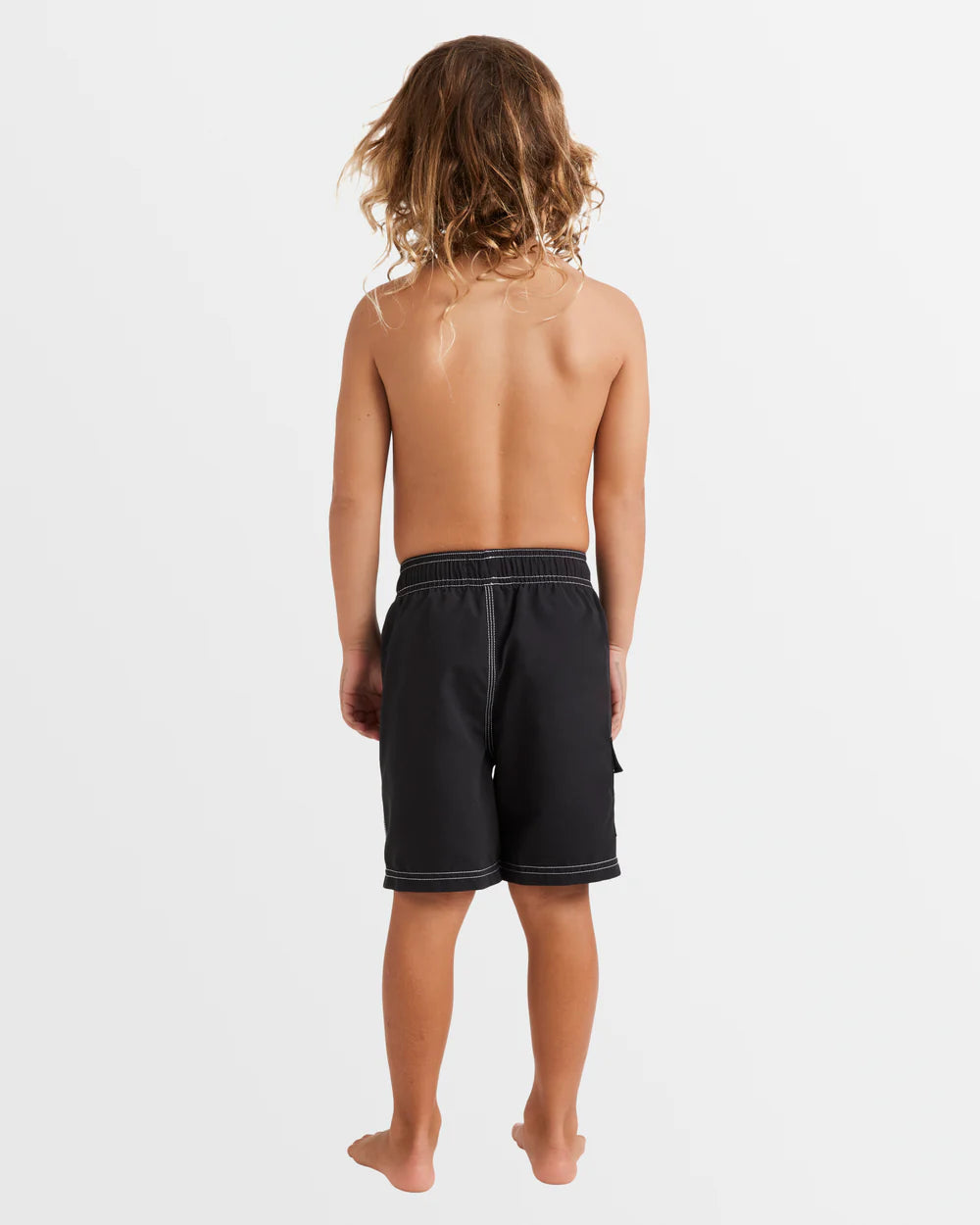 BILLABONG GROMS THROW ON BOARDSHORTS – BOYS 0–7 EASY SURF SHORTS IN BLACK