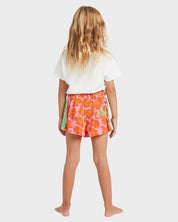 BILLABONG HAPPY HIBISCUS OLLY GIRLS SHORTS TODDLER KIDS 0 5 SUMMER PARTY PINK
