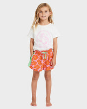 BILLABONG HAPPY HIBISCUS OLLY GIRLS SHORTS TODDLER KIDS 0 5 SUMMER PARTY PINK