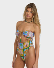 BILLABONG HEAT DREAM ANDREW HIGH ONE PIECE – WOMENS HIGH CUT SWIM MULTI