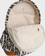 BILLABONG HOME ABROAD WOMENS BACKPACK SURF TRAVEL DAY PACK BLACK WHITE