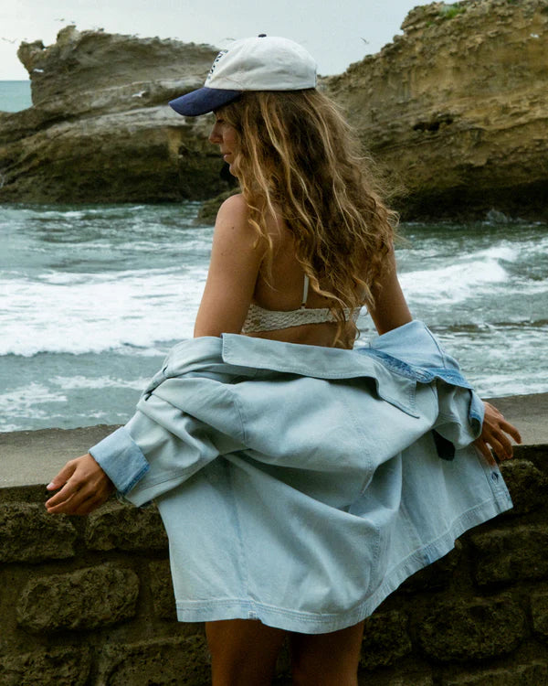 BILLABONG JADE SALTWASHED DENIM SHACKET BLUE MIST