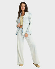 BILLABONG JADE SALTWASHED DENIM SHACKET BLUE MIST