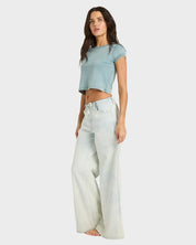 BILLABONG JADE SALTWASHED ELASTIC PANTS BLUE MIST