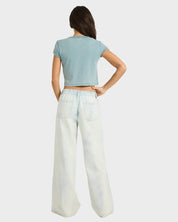 BILLABONG JADE SALTWASHED ELASTIC PANTS BLUE MIST