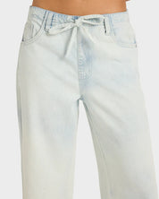 BILLABONG JADE SALTWASHED ELASTIC PANTS BLUE MIST