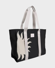 BILLABONG KEENIE WOMENS TOTE BAG BEACH EVERYDAY CARRY ALL BAG BLACK WHITE