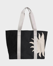 BILLABONG KEENIE WOMENS TOTE BAG BEACH EVERYDAY CARRY ALL BAG BLACK WHITE
