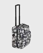 BILLABONG KEEP IT ROLLIN WOMENS CARRY ON LUGGAGE CABIN TRAVEL SUITCASE WHITE BLACK