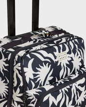 BILLABONG KEEP IT ROLLIN WOMENS CARRY ON LUGGAGE CABIN TRAVEL SUITCASE WHITE BLACK