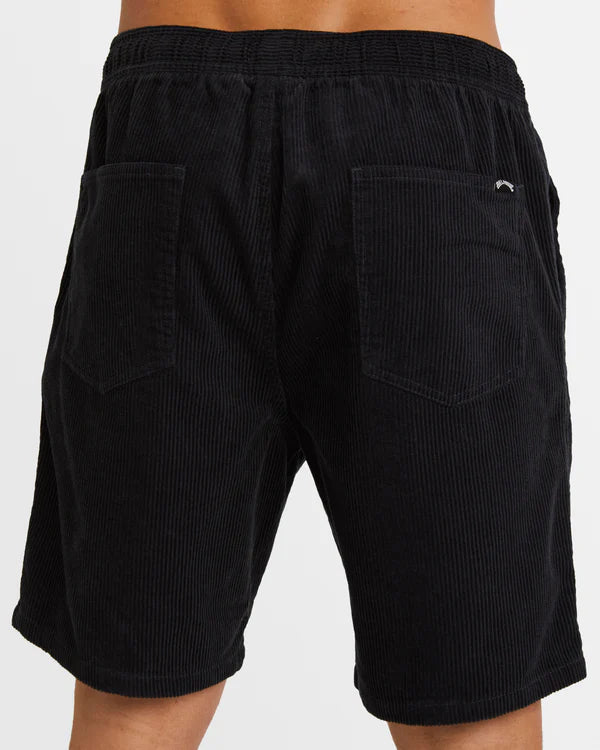 BILLABONG LARRY CORDUROY 18" WALKSHORTS MENS SURF CASUAL SHORTS CHARCOAL