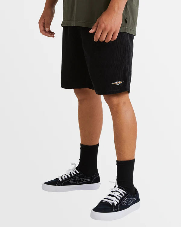 BILLABONG LARRY CORDUROY 18" WALKSHORTS MENS SURF CASUAL SHORTS CHARCOAL