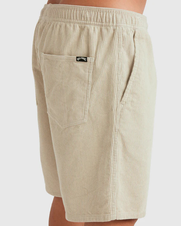 BILLABONG LARRY CORDUROY 18" WALKSHORTS MENS SURF CASUAL SHORTS STONE