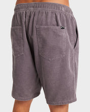 BILLABONG LARRY CORDUROY MENS WALKSHORTS 18 INCH CASUAL SURF SHORTS DUSTY PURPLE