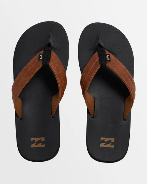BILLABONG MENS ALL DAY IMPACT THONGS – BLACK/TAN