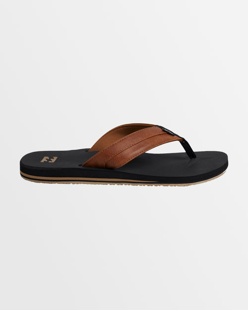 BILLABONG MENS ALL DAY IMPACT THONGS – BLACK/TAN