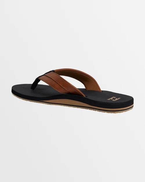 BILLABONG MENS ALL DAY IMPACT THONGS – BLACK/TAN