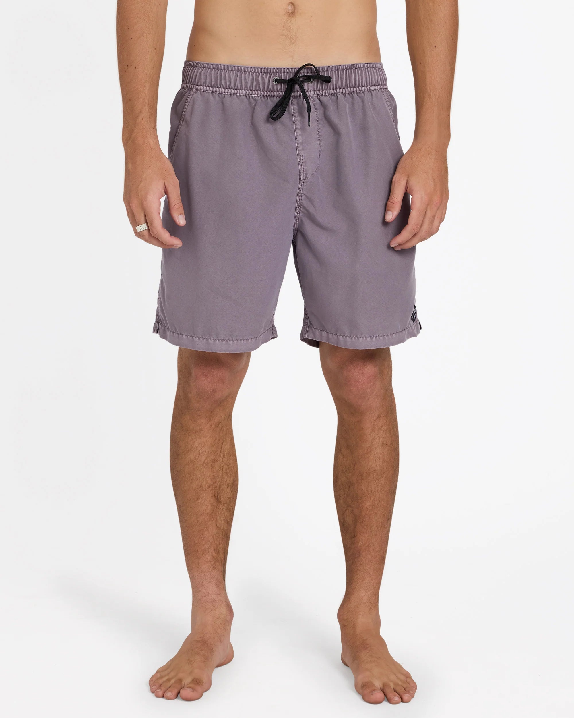 BILLABONG MENS ALL DAY OVERDYE LAYBACK 17" BOARDSHORTS - STEEL PURPLE