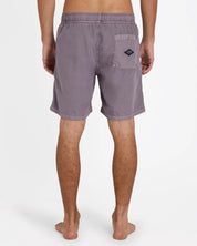 BILLABONG MENS ALL DAY OVERDYE LAYBACK 17" BOARDSHORTS - STEEL PURPLE
