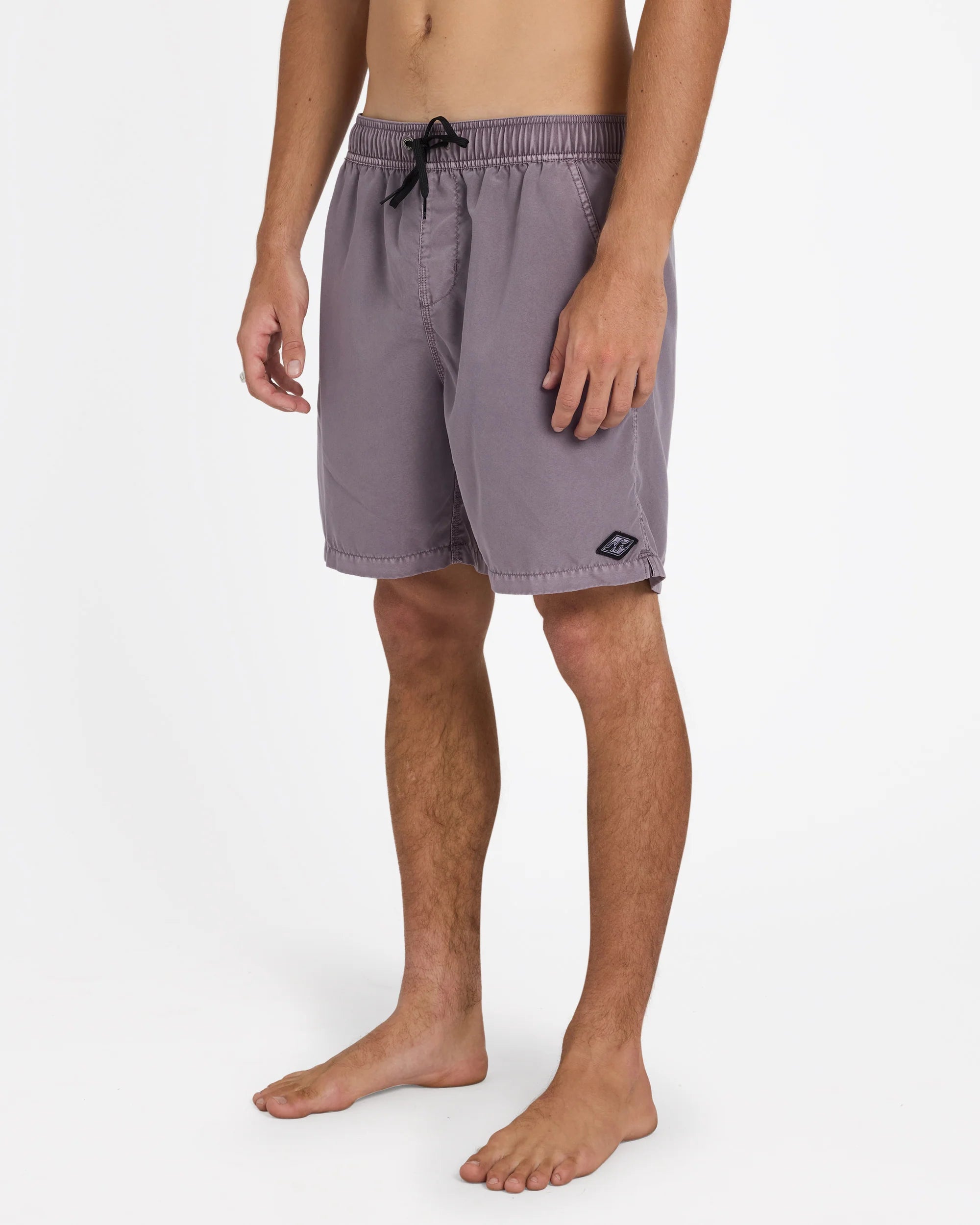 BILLABONG MENS ALL DAY OVERDYE LAYBACK 17" BOARDSHORTS - STEEL PURPLE