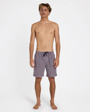 BILLABONG MENS ALL DAY OVERDYE LAYBACK 17" BOARDSHORTS - STEEL PURPLE
