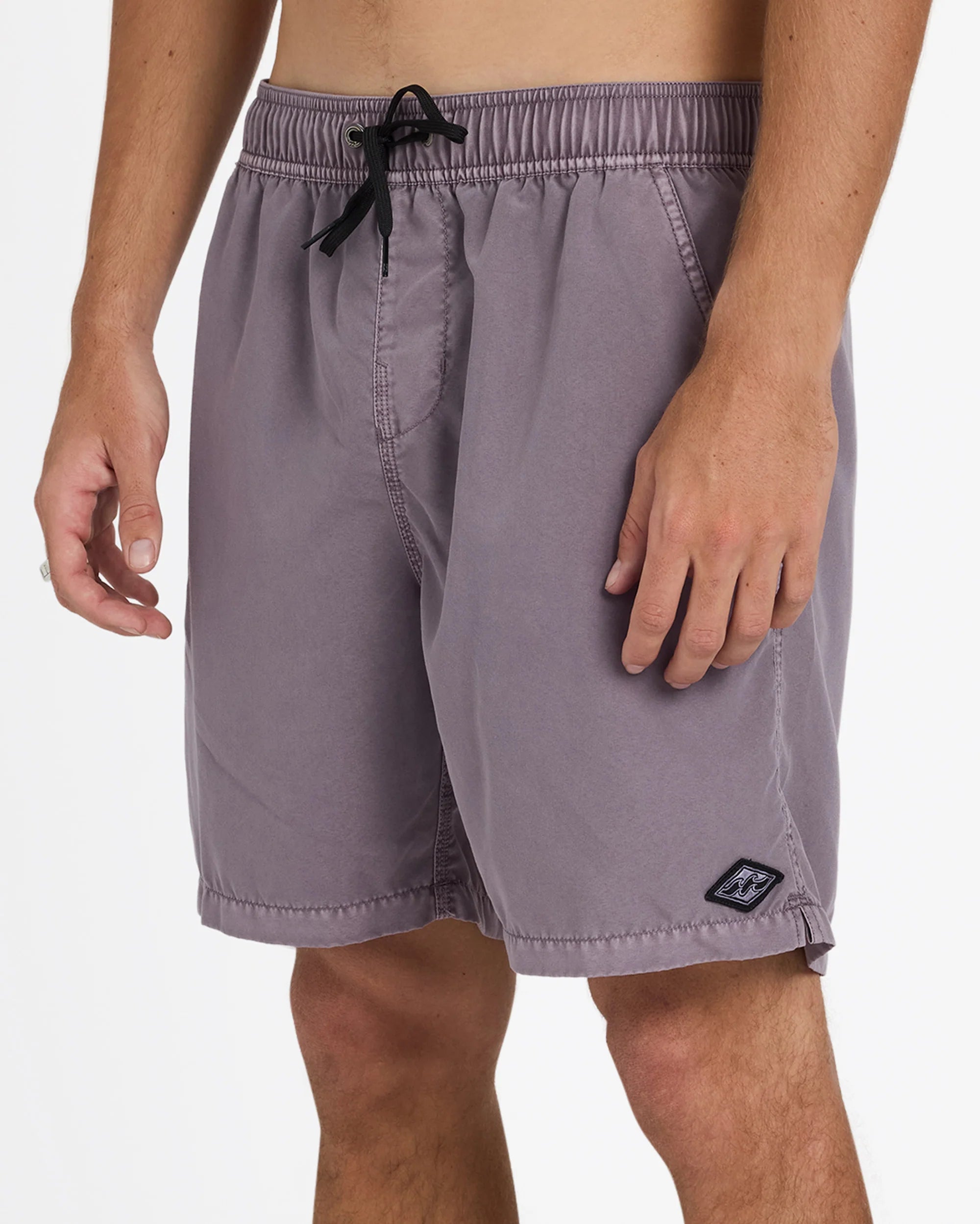 BILLABONG MENS ALL DAY OVERDYE LAYBACK 17" BOARDSHORTS - STEEL PURPLE